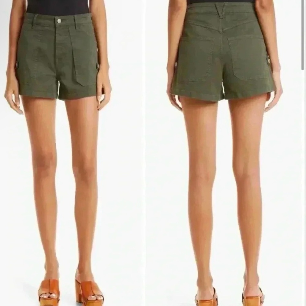 Veronica Beard Lanny Military -inspired High waisted  Cargo Short Size 26 NWOT